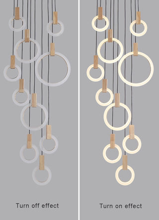 Chance - LED Ring Hanging Chandelier