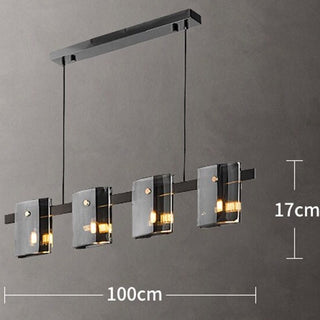 Axton - Hanging Glass Box Row Chandelier