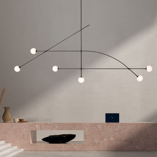 Hector - Modern Pipe Ball Ceiling Chandelier