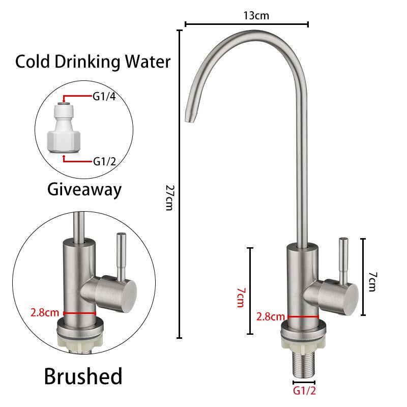 Hank - Stainless Steel Direct Cold Water Drinking Tap