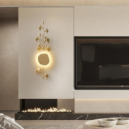 DALINDA - Gold Leaf Plant Modern LED Wall Light