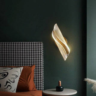 Alistair - Acrylic Bedside Wave Wall Light