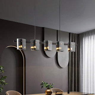 Axton - Hanging Glass Box Row Chandelier