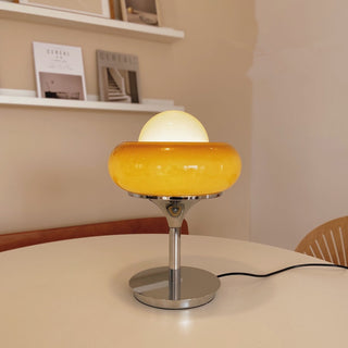 Rodrigo - Vintage Modern Orange Round Floor & Table Light