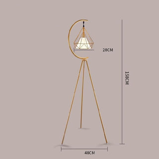 Jamari  - Hanging Diamond Pendant Floor Lamp