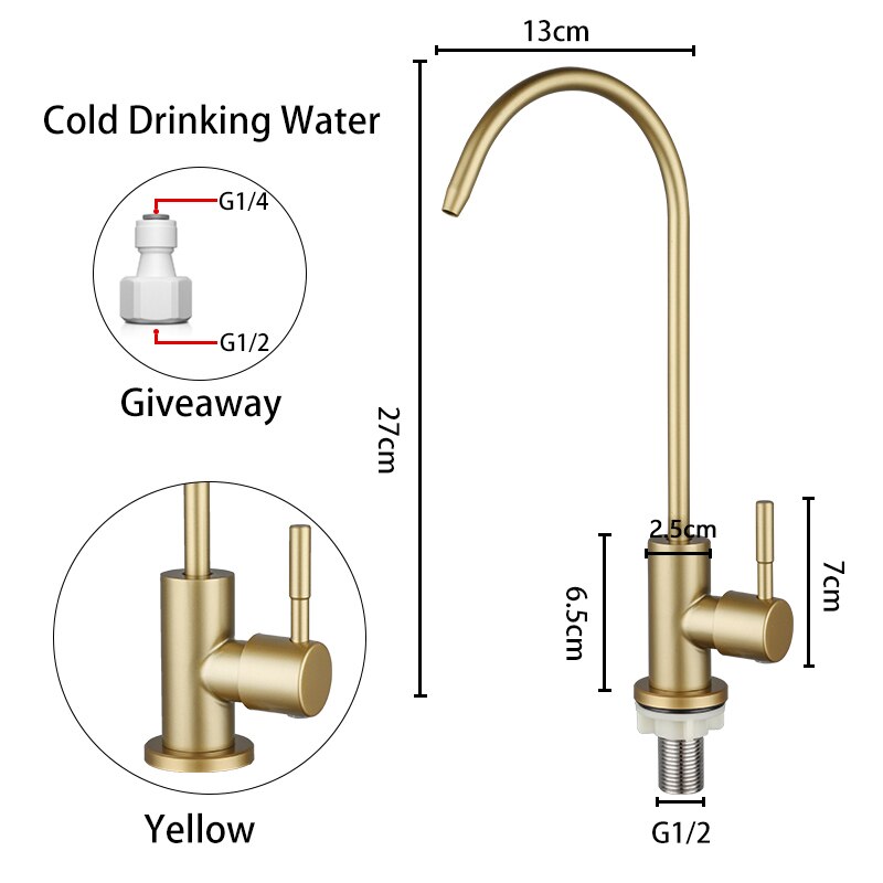 Hank - Stainless Steel Direct Cold Water Drinking Tap