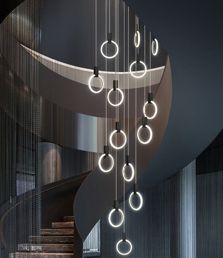 Dimitri - Acrylic Ring Hanging Chandelier