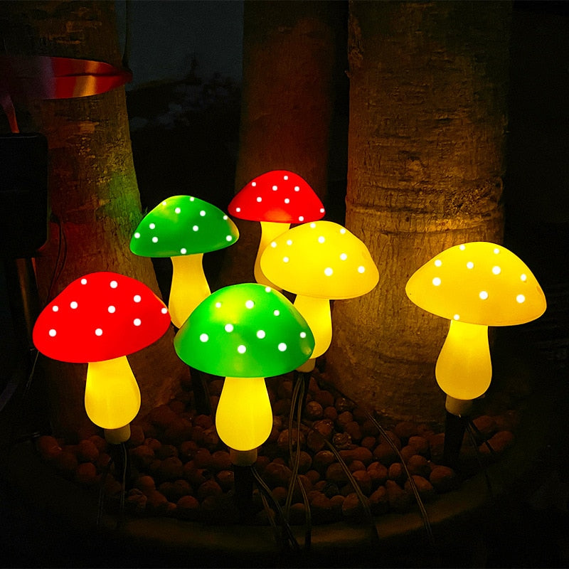 Eara - Solar Mushroom Multicolour Garden Light