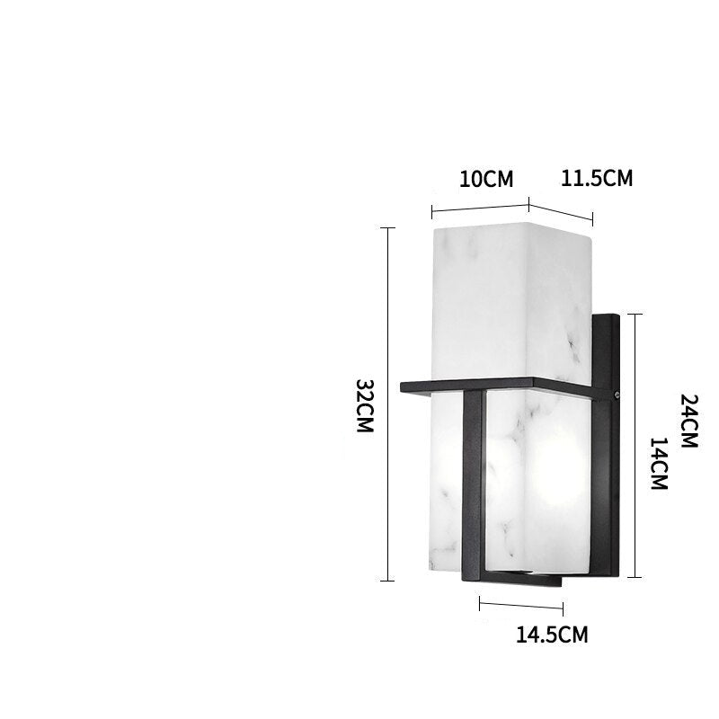 Lawson - Modern Marble Outdoor Wall Light