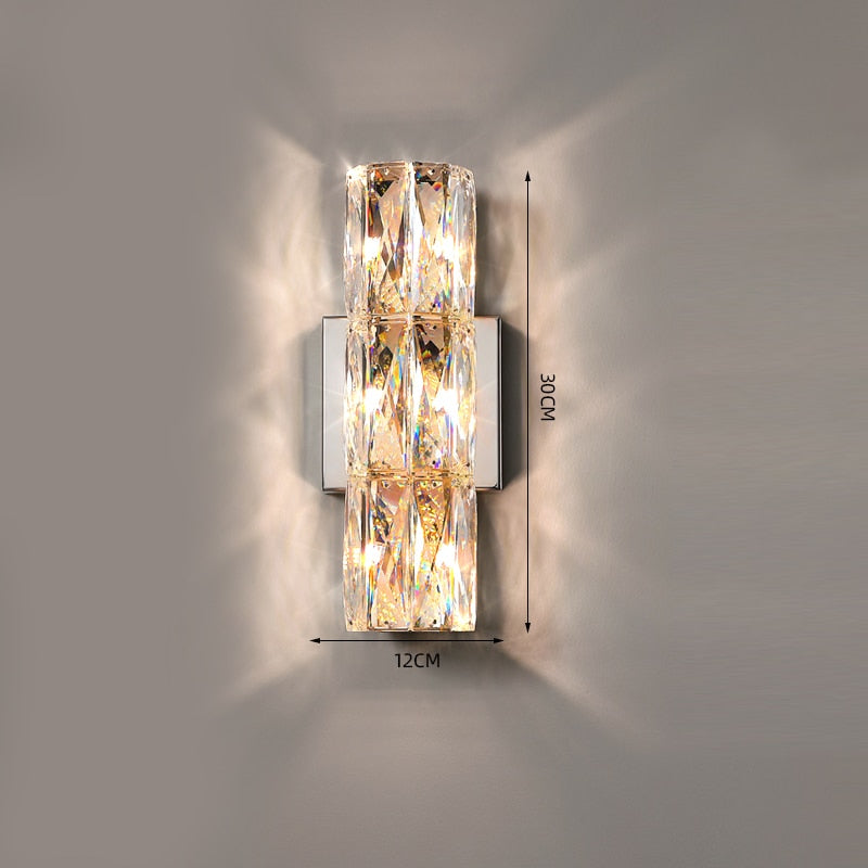 Aydin - Rectangle Crystal Modern Wall Light