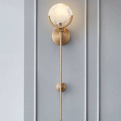 Amari - Gold Modern Marble Shade Wall Light