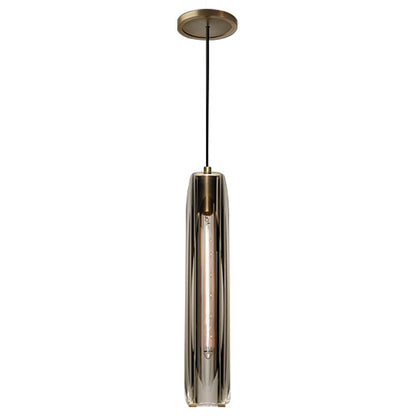 Maxwell - Crystal Vertical Tube Shade Hanging Pendant Ceiling Light
