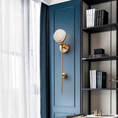 Amari - Gold Modern Marble Shade Wall Light