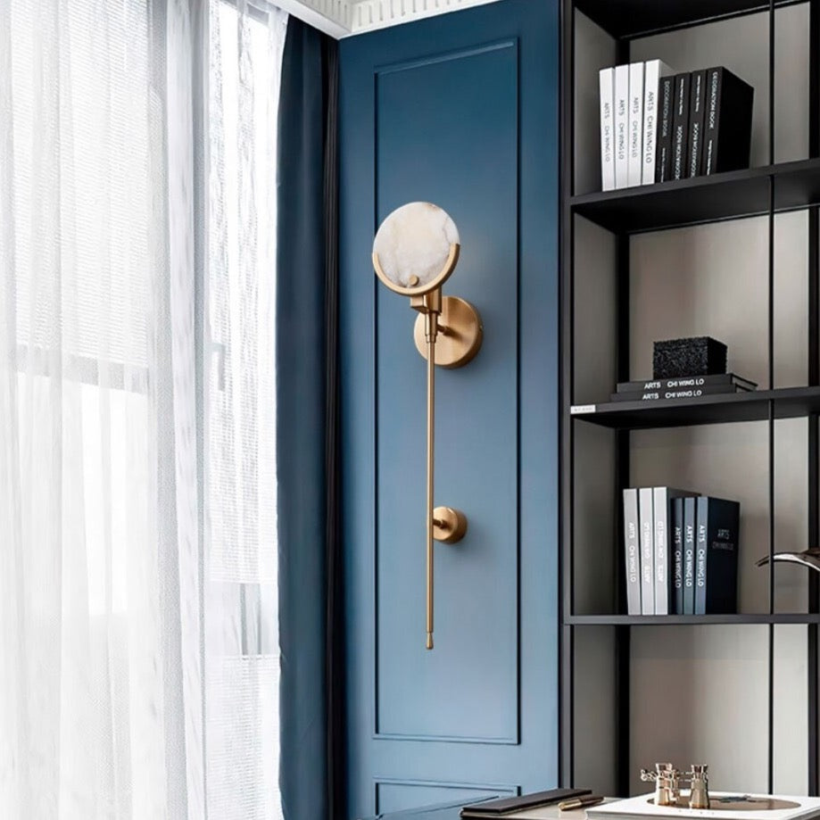 Amari - Gold Modern Marble Shade Wall Light