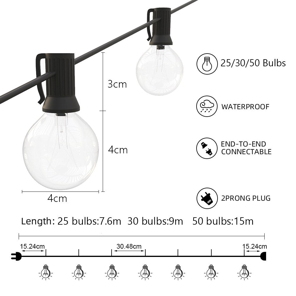 30ft deals string lights