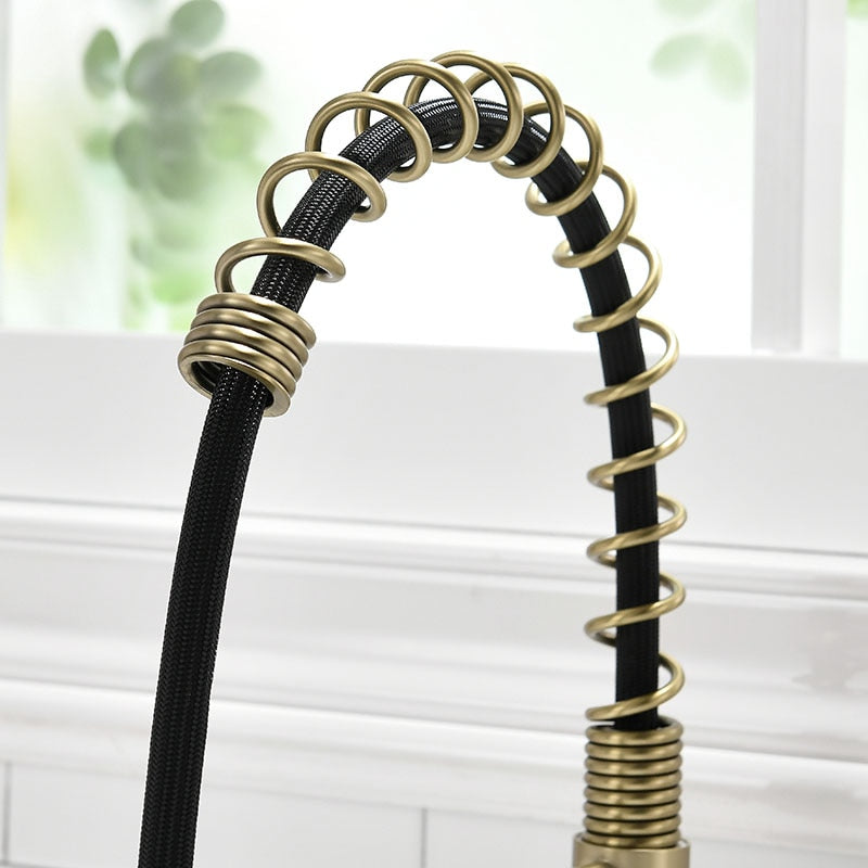 Onyx - Pull Down Swivel Spout Kitchen Tap Hot/Cold Water
