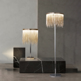 Korbin - Modern Silver Floor & Table Lamp