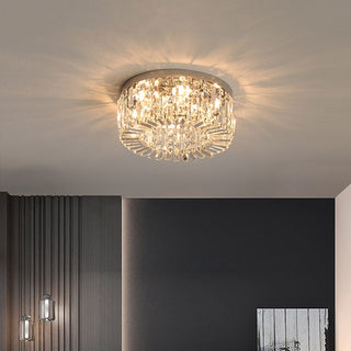 Kyree - Recessed Crystal Glass Round Ceiling Chandelier