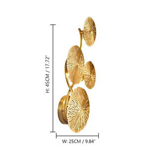 Dilan - Gold Leaf Wall Light