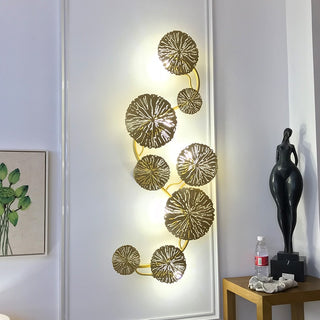 Dilan - Gold Leaf Wall Light