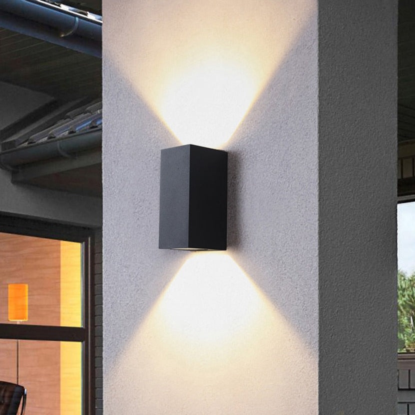 Bao - LED Outdoor Black Square Wall Lights