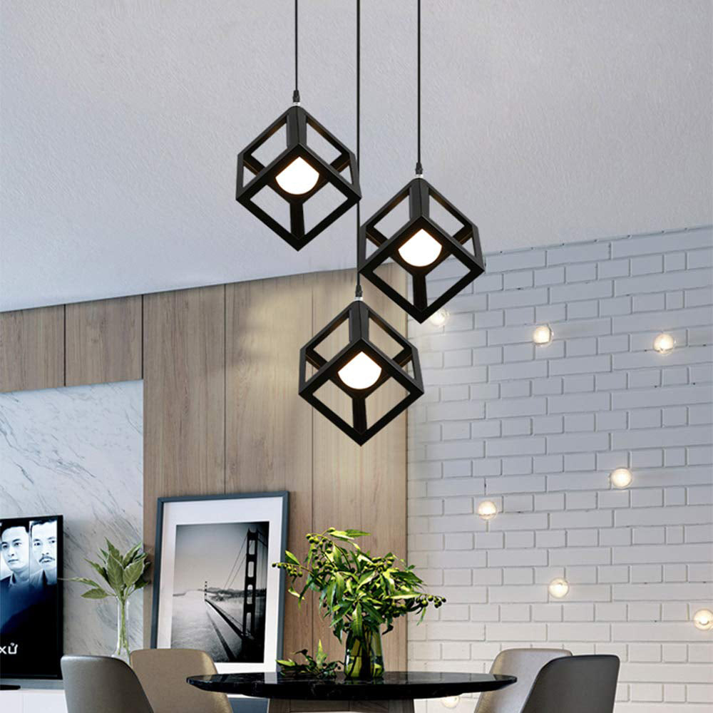 Dru - Modern Square Pendant Hanging Lamp