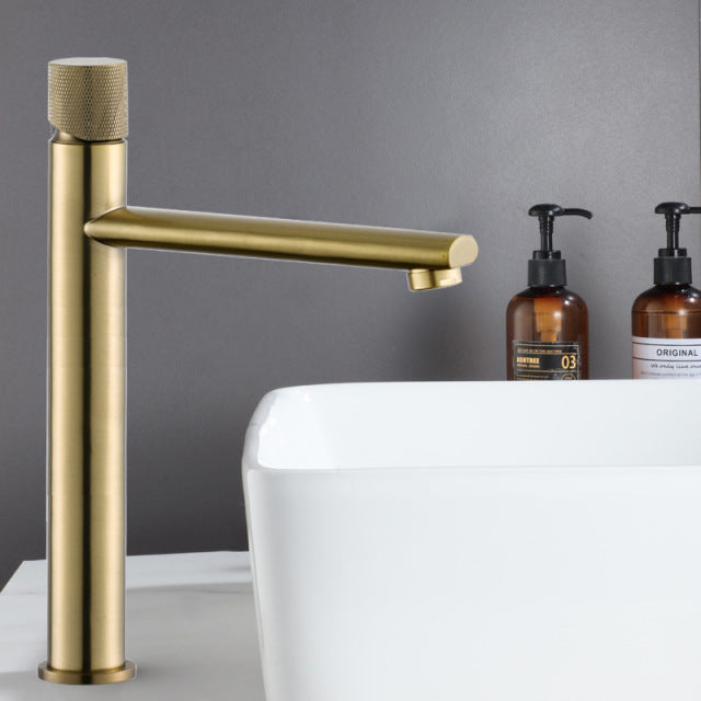 Tuqiu - Modern Brass Mounted Sink Tap