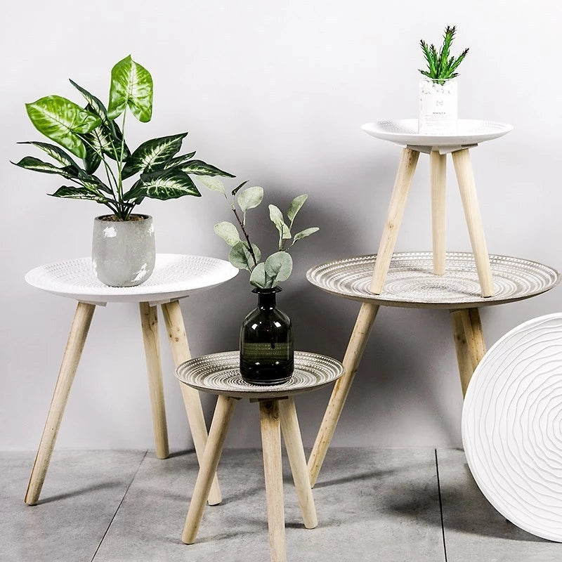 Calvin - Nordic Wood Three Leg Coffee Table