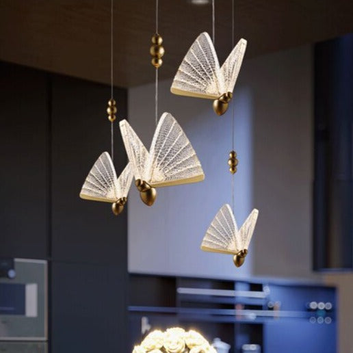 Wren - Hanging Butterfly Glass Light