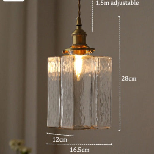 Modern Retro Hanging Glass Lamp