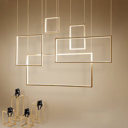 Dallas - Modern Nordic Rectangle Chandelier