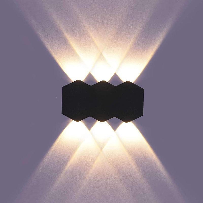 Teela - Hex Shape LED Waterproof IP65 Wall Light