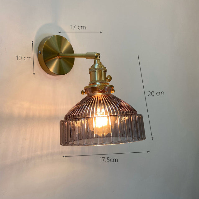Trinity - Glass Lampshade Wall Mounted Lamp