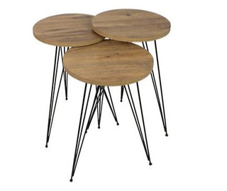 Memphis - Modern Pine Round Coffee Table