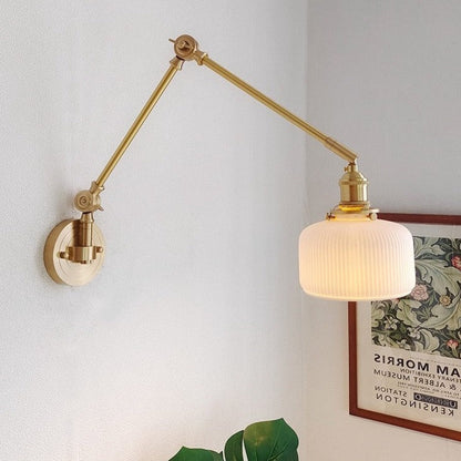 Pihu - Extending Long Arm Copper Wall Lamp