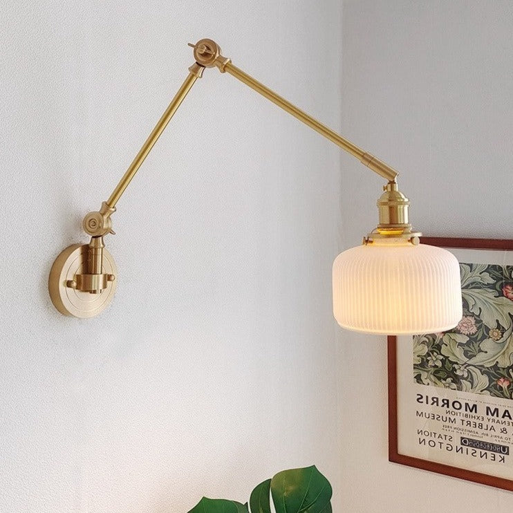 Pihu - Extending Long Arm Copper Wall Lamp