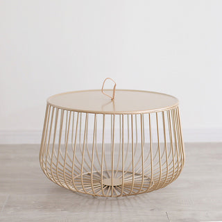Yates - Nordic Round Caged Coffee Table