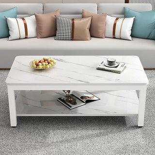Wilder - Rectangle 2 Layer Marble Coffee Table